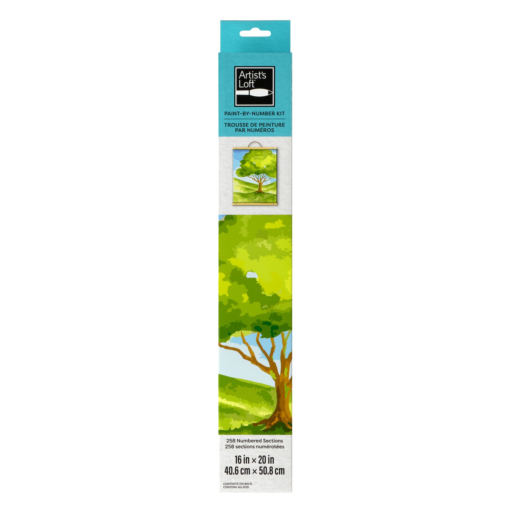 16" x 20" Tree on Hill Paint-by-Number Kit by Artist's Loft®